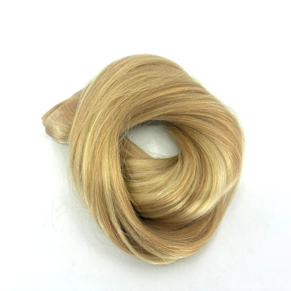 Glam Seamless Invisi-Clip Hair Extensions 22" Bleach Blonde Highlight 160g New